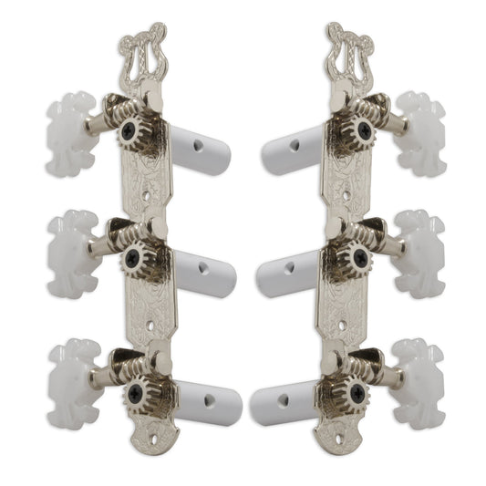 Grover Classic Guitar Machineheads ~ 3+3 ~ Nickel