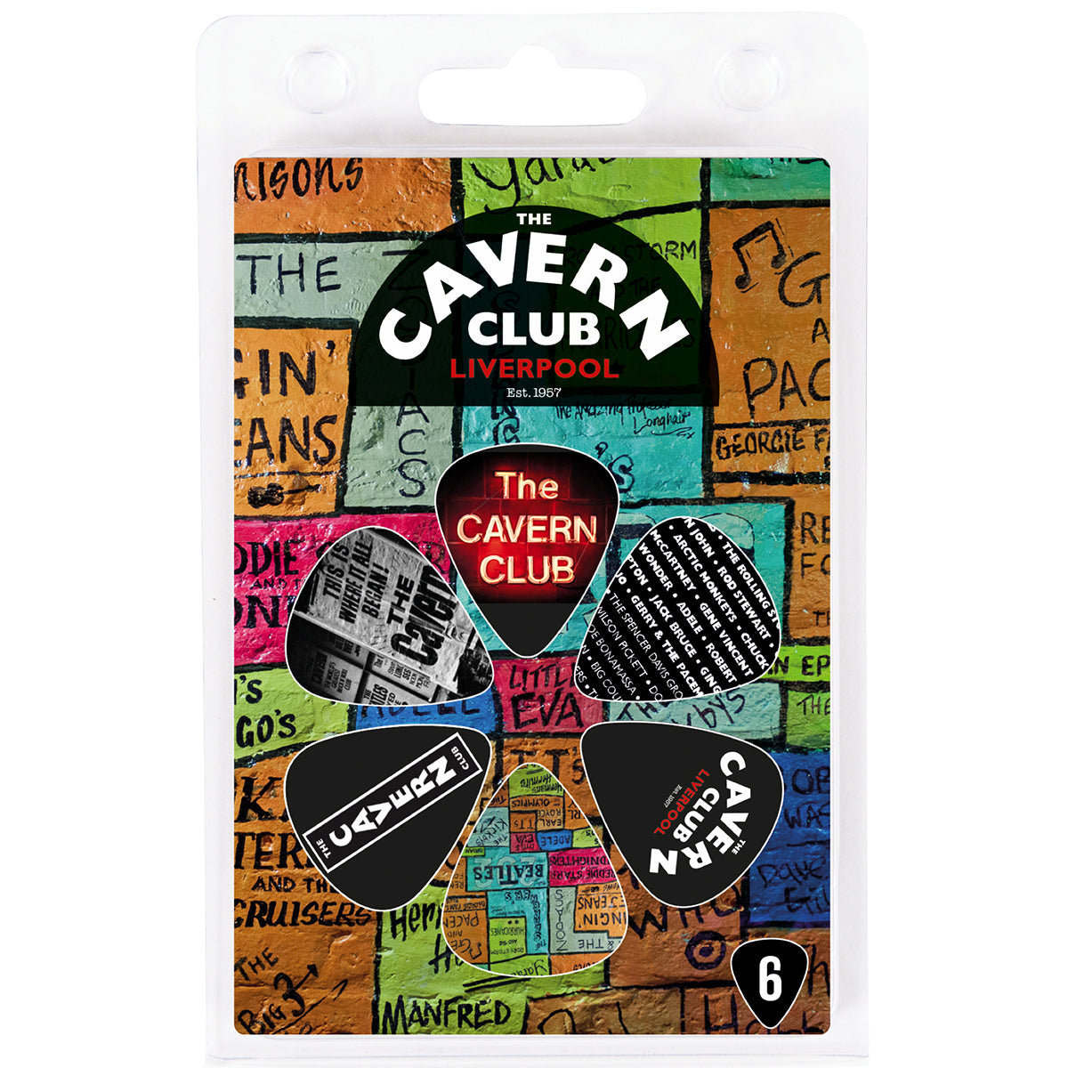 The Cavern Club Pick Pack ~ Wall ~ 6 Picks