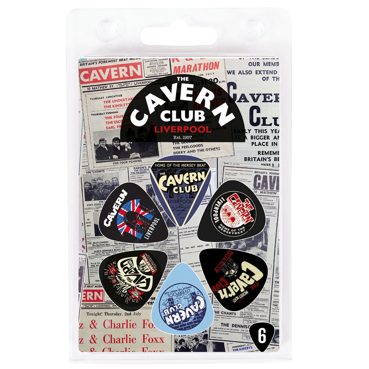 The Cavern Club Pick Pack ~ Press ~ 6 Picks