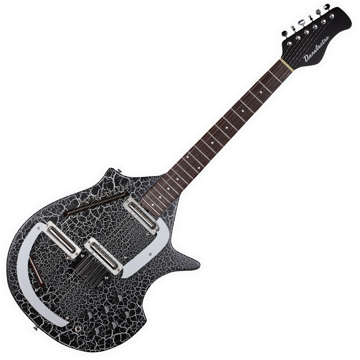 Danelectro Sitar Guitar ~ Black Crackle