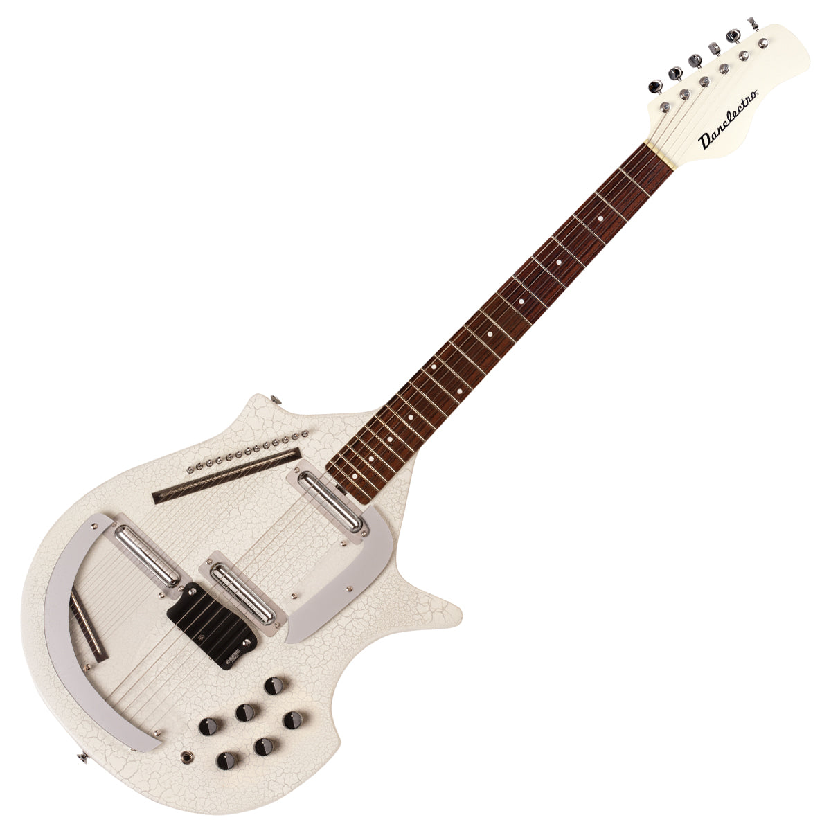 Danelectro Sitar Guitar ~ White Crackle
