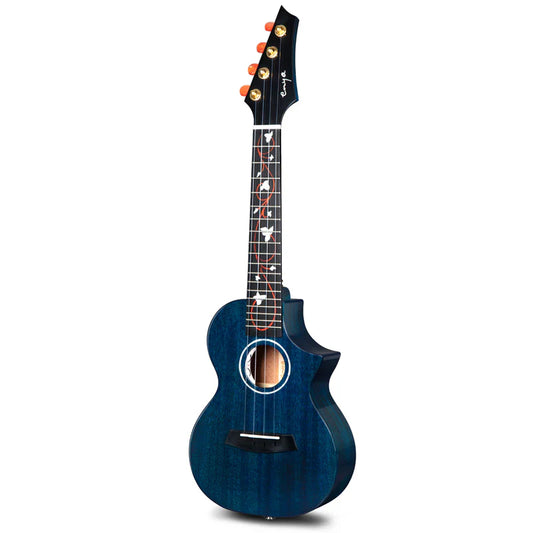 Enya EUT-M6 Solid Mahogany Tenor Ukulele ~ Blue