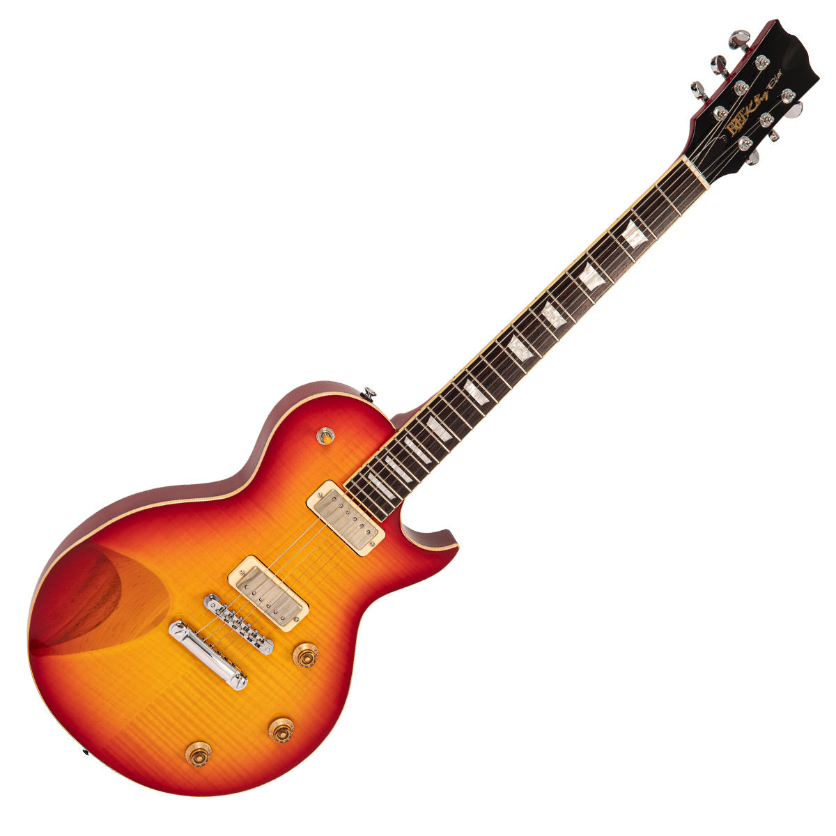 Fret-King Eclat Custom Guitar ~ Flamed Cherry Sunburst