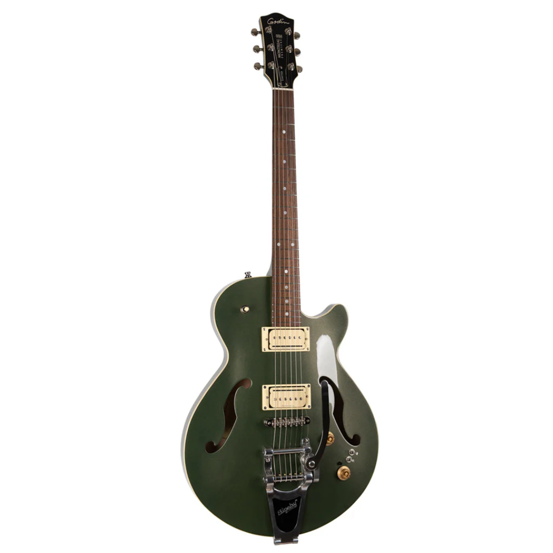 Godin Montreal Premiere LTD Semi-Acoustic Guitar ~ Desert Green