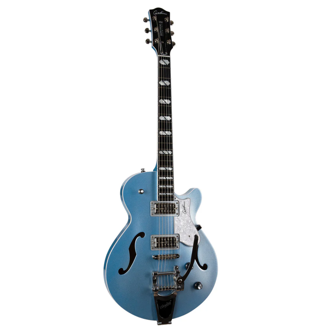 Godin Montreal Premiere LTD Imperial Semi-Acoustic Guitar ~ Blue