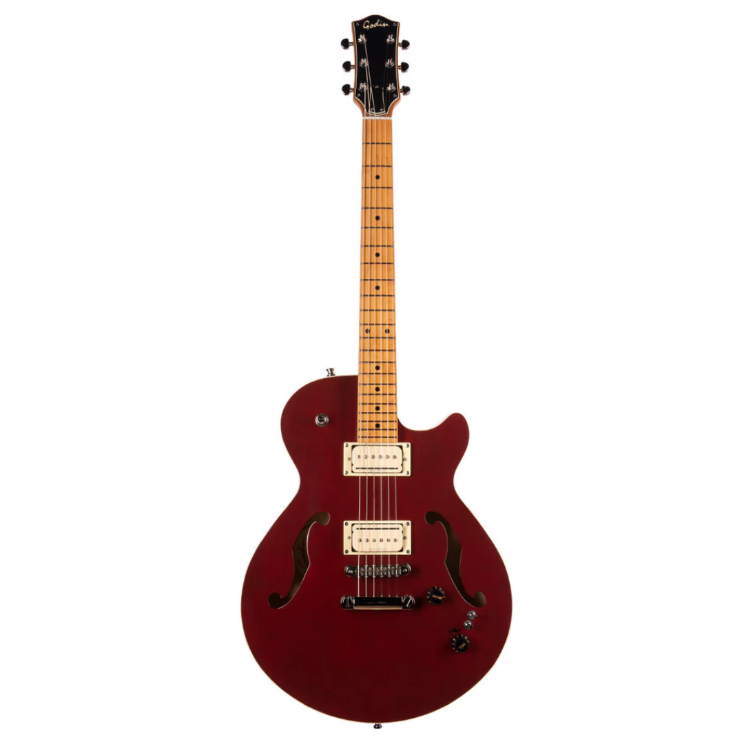 Godin Montreal Premiere Pro Semi-Acoustic Guitar ~ Aztek Red