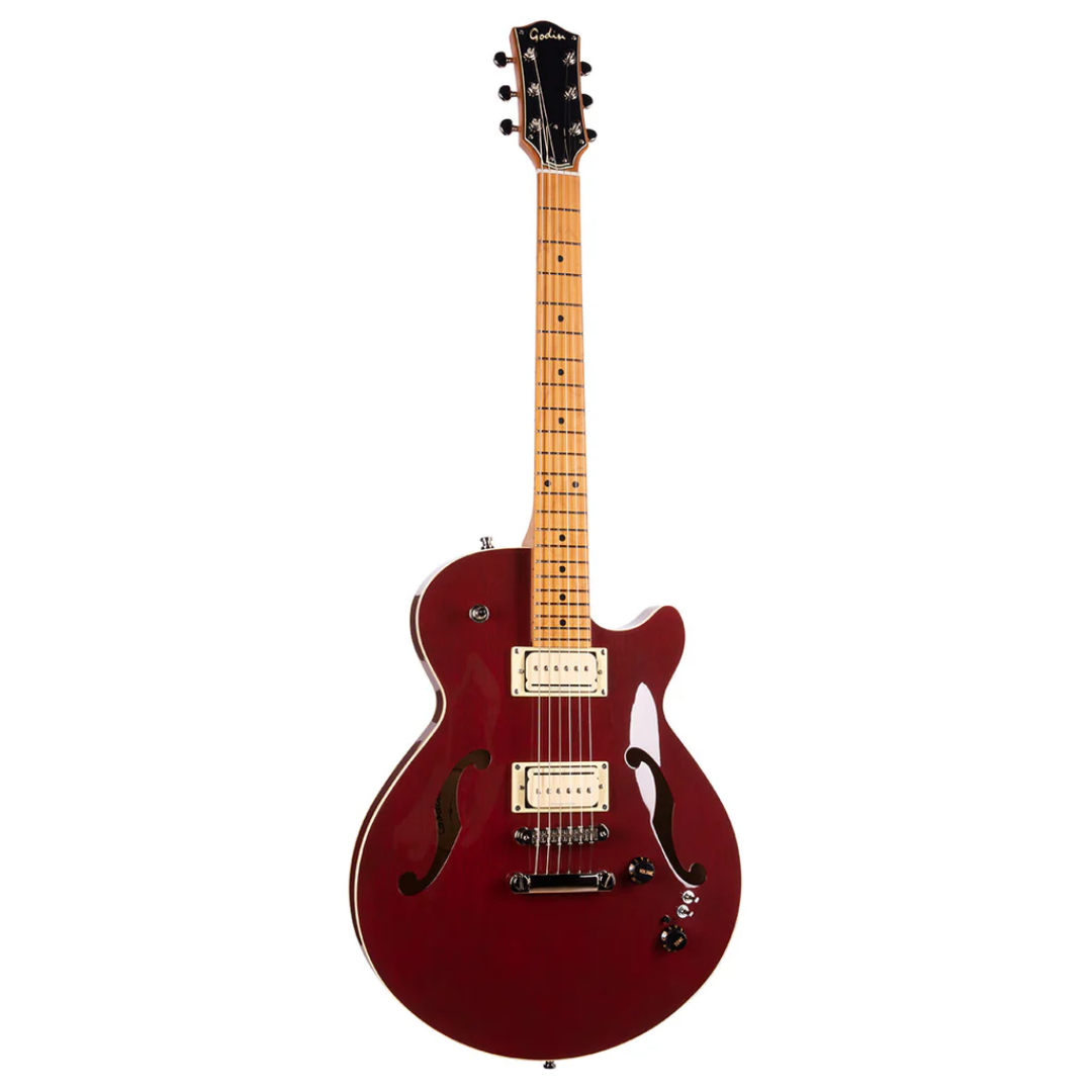 Godin Montreal Premiere Pro Semi-Acoustic Guitar ~ Aztek Red