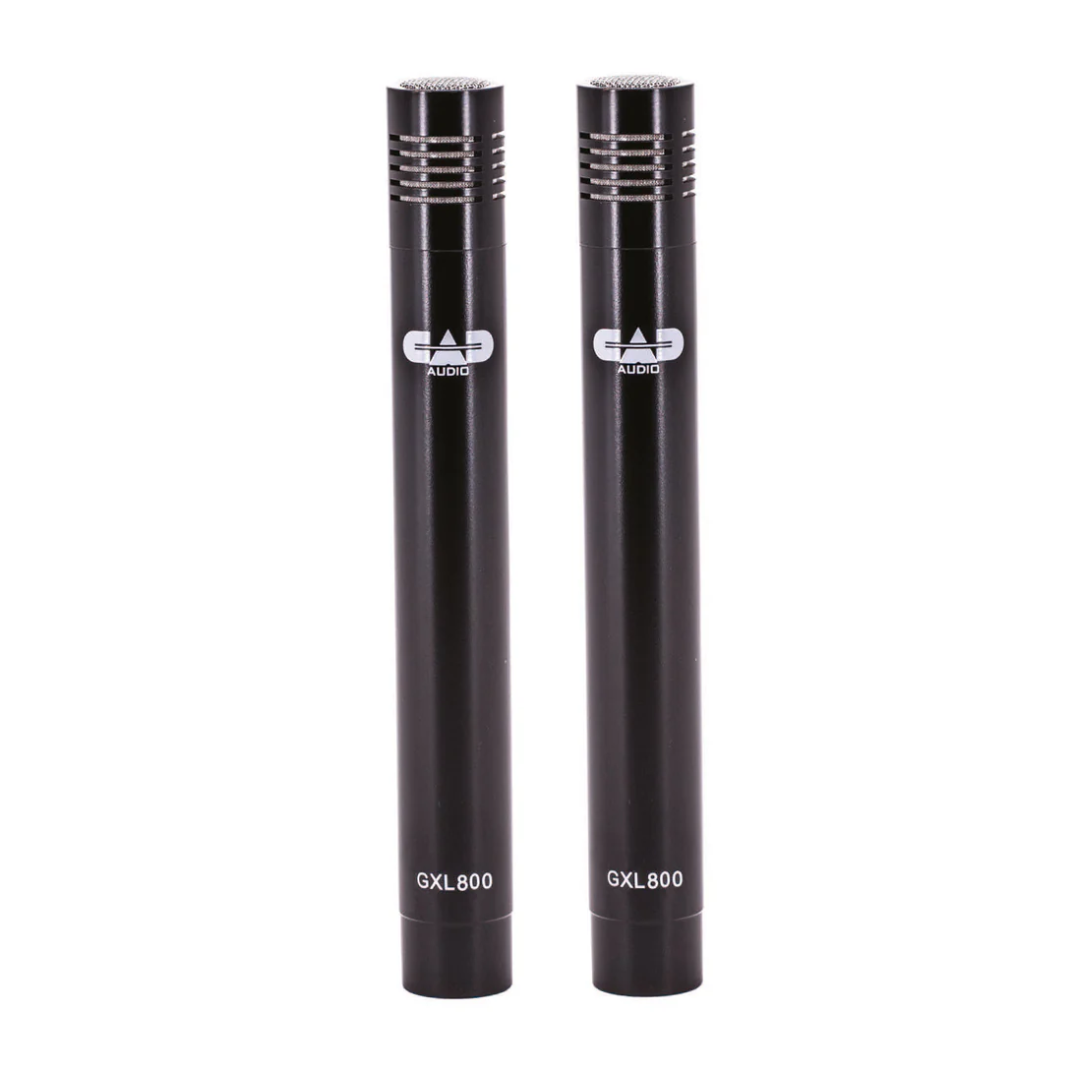 CAD GXL 800 Small Diaphragm Pencil Condenser Microphone ~ Pair, Black