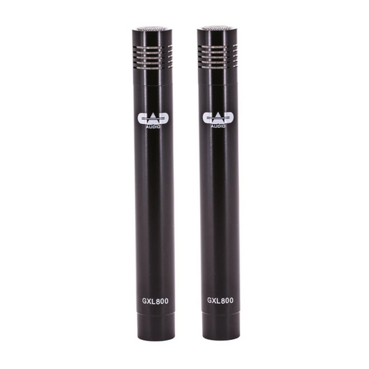 CAD GXL 800 Small Diaphragm Pencil Condenser Microphone ~ Pair, Black