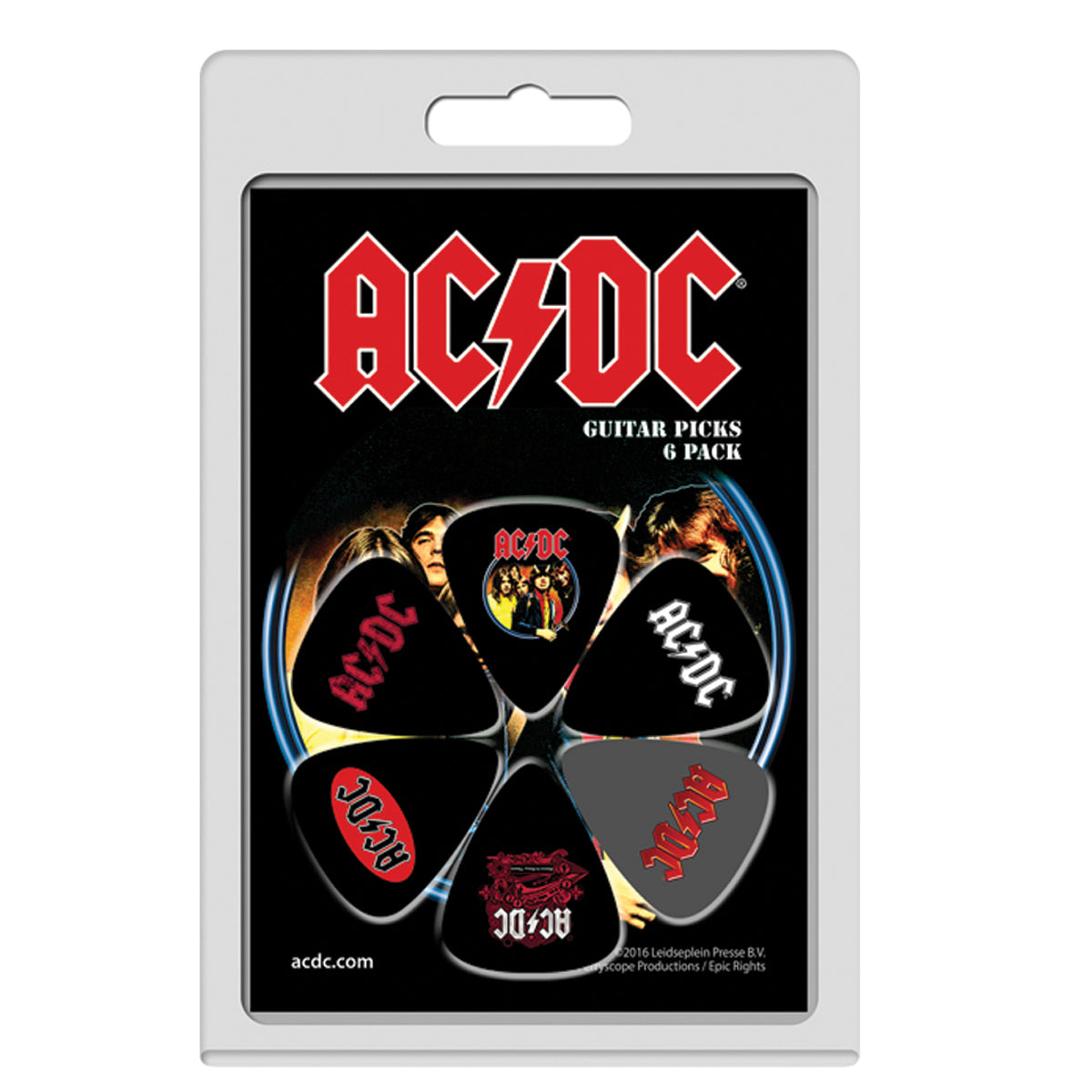 Perri's Variety Guitar Pick Pack ~ AC/DC1 ~ 6 Picks