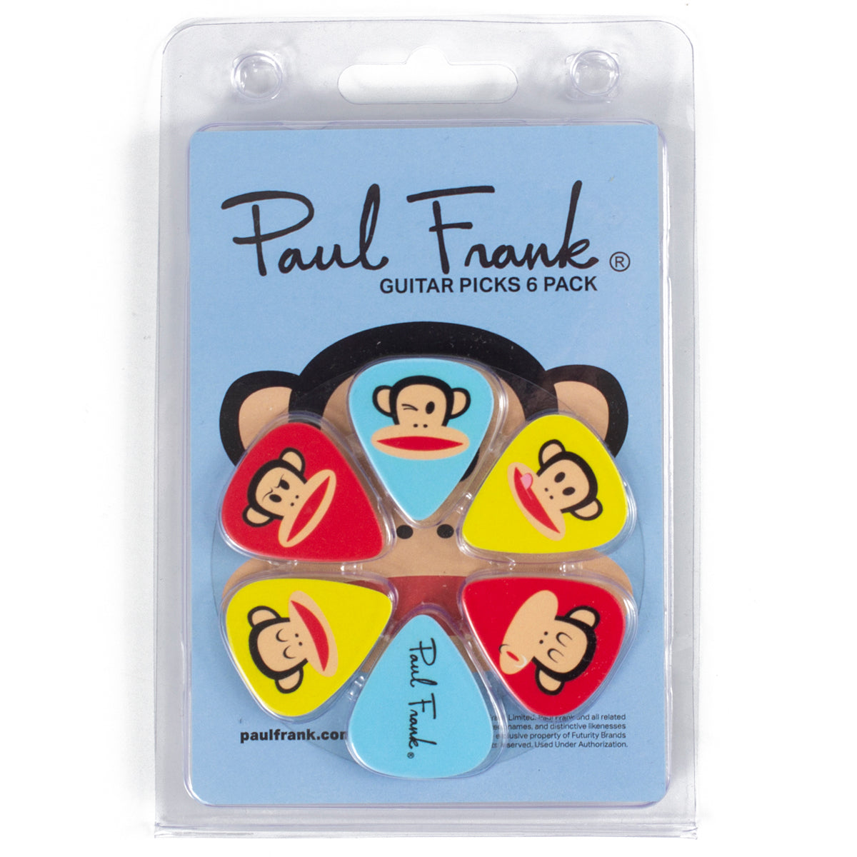 Perri's Variety Guitar Pick Pack ~ Paul Frank ~ 6 Picks