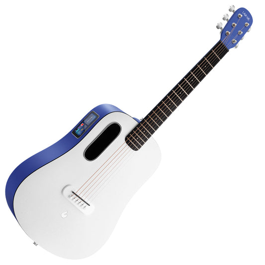 LAVA ME PLAY 36" Guitar with Lite Bag ~ Deep Blue/Frost White