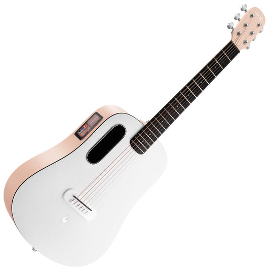 LAVA ME PLAY 36" Guitar with Lite Bag ~ Light Peach/Frost White