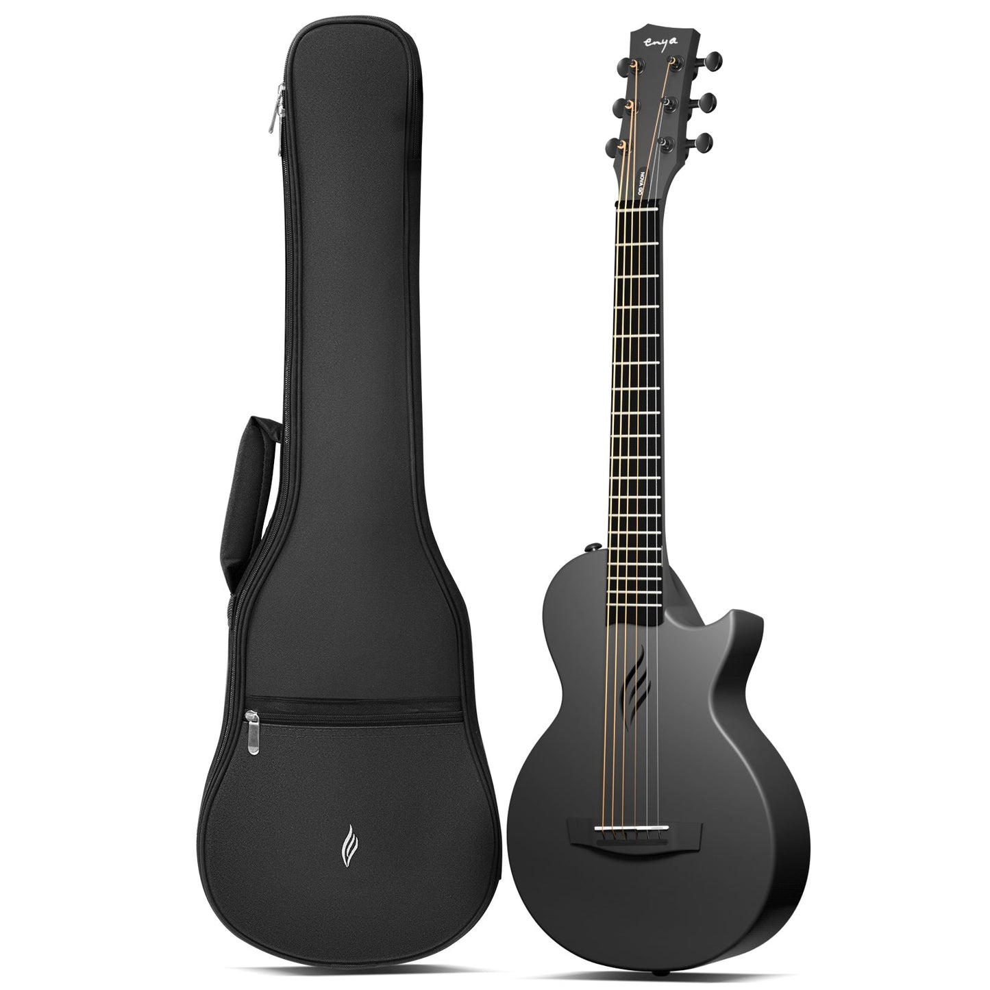 Enya Nova Go Mini Acoustic Guitar ~ Black