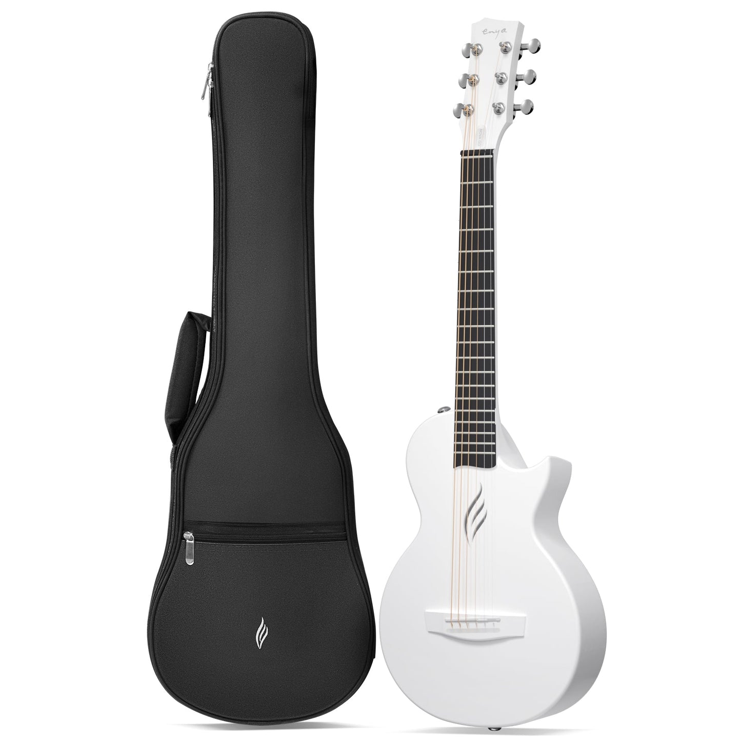 Enya Nova Go Mini Acoustic Guitar ~ White