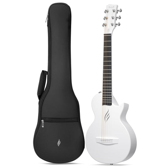 Enya Nova Go Mini Acoustic Guitar ~ White