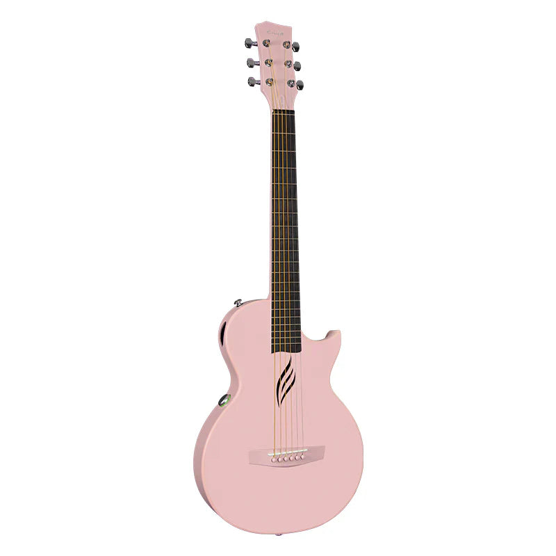 Enya Nova Go AI Carbon Fibre Electro-Acoustic Guitar ~ Pink
