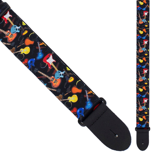 Perri's 2" Fabric Guitar Strap ~ Guitars All Over