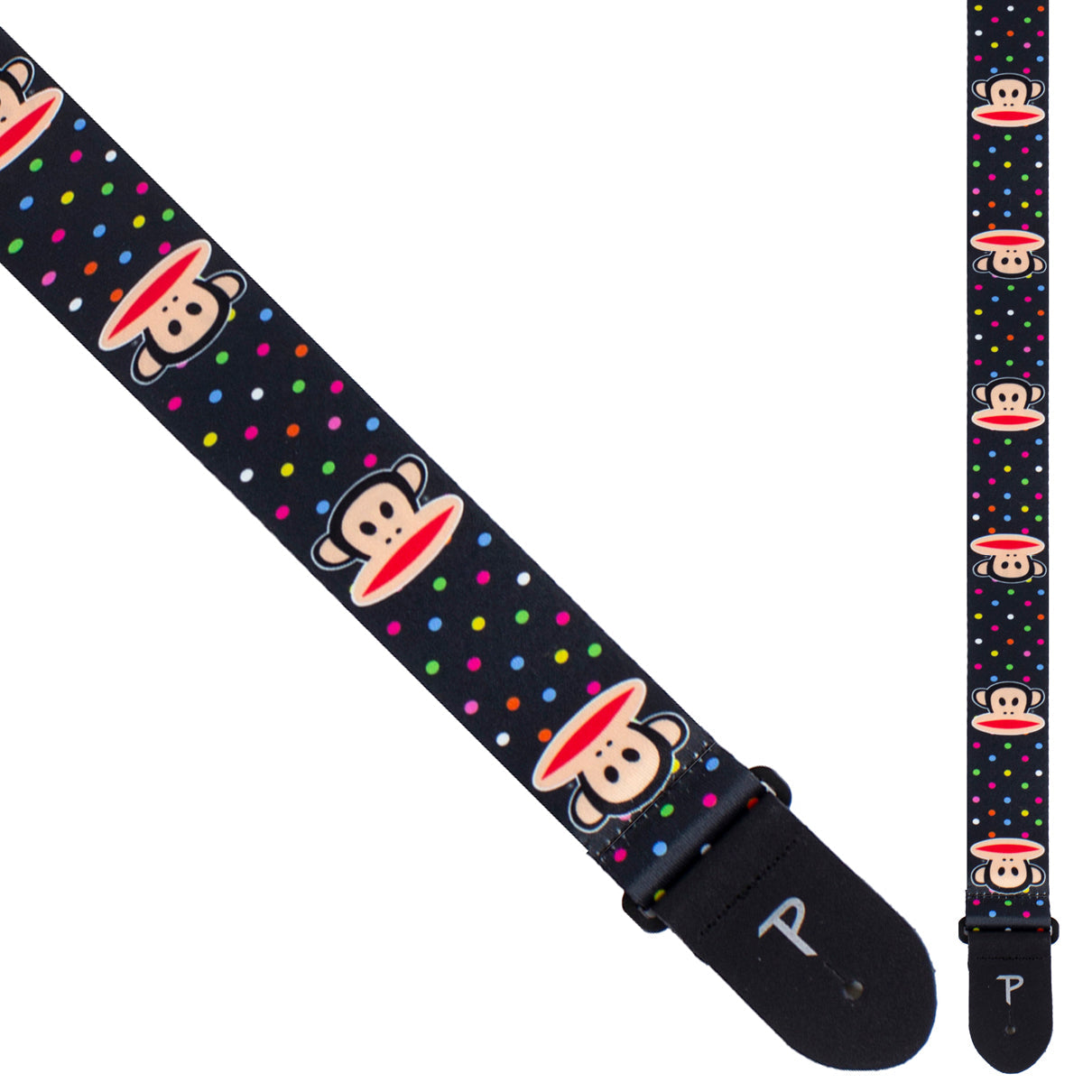 Perri's Polyester Guitar Strap ~ Paul Frank ~ Multi-Colour Mini Dots Julius