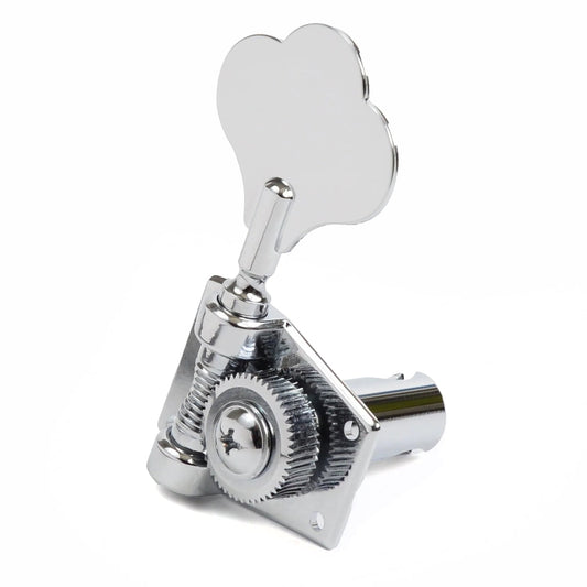 Graph Tech RATIO Bass Guitar 4-in-Line Clover Machine Heads ~ Chrome