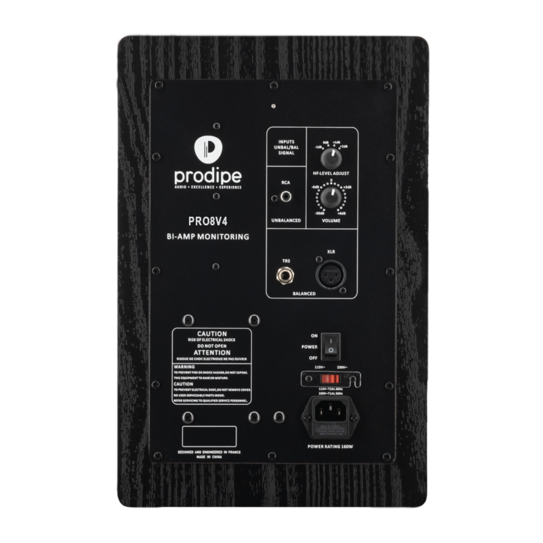Prodipe Active Monitor 8" (bi-amplified) ~ Black Wood