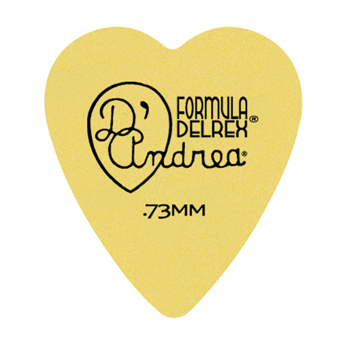 D'Andrea 323 Delrex Yellow Pick Refill Bag ~ Medium ~ 72 Picks