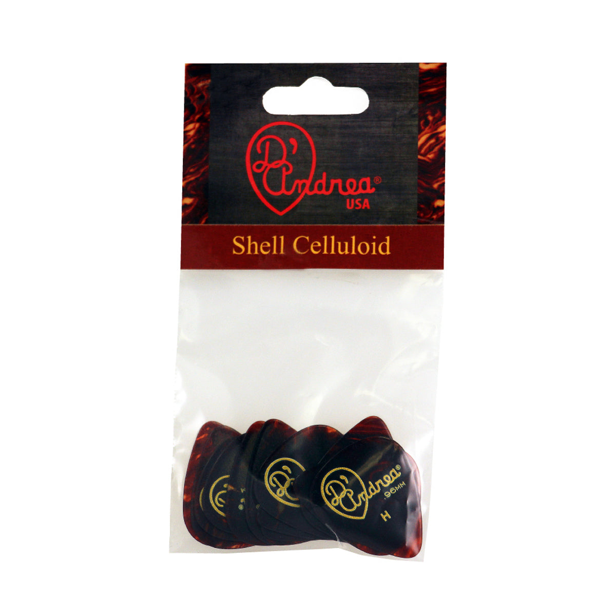 D'Andrea 351 Shell Celluloid Pick Pack ~ Heavy ~ 12 Picks