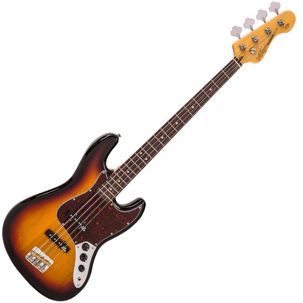 Vintage VJ74 ReIssued Bass Guitar ~ Sunset Sunburst