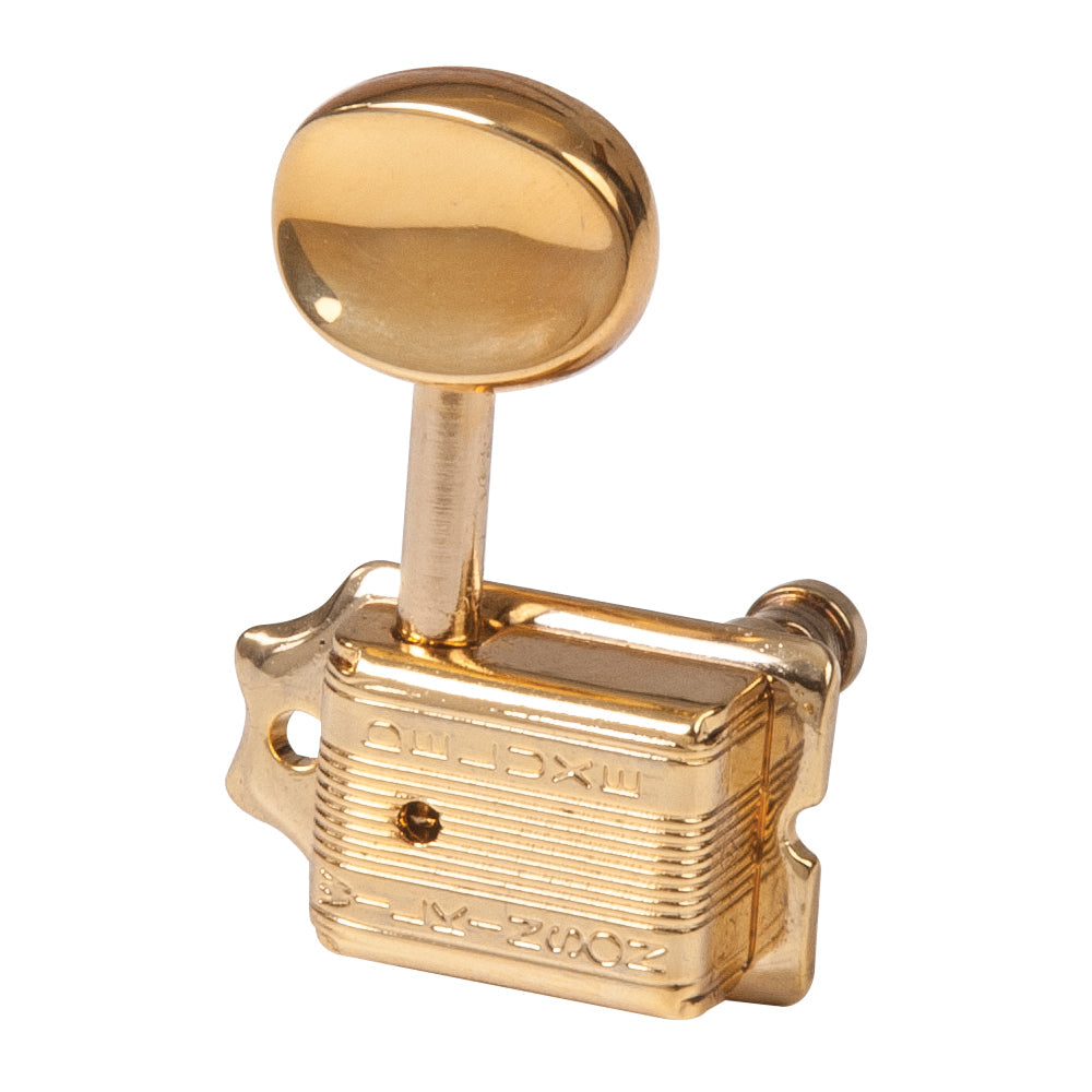 Wilkinson Deluxe Classic Mini Oval Machineheads ~ 6 in line ~ Gold