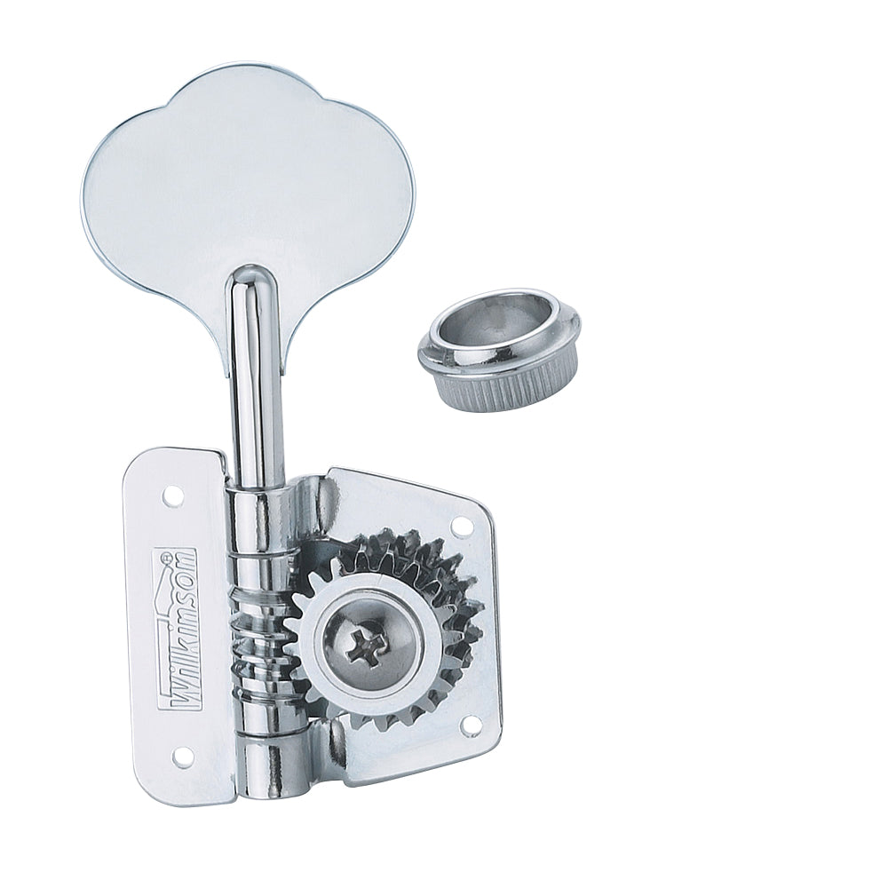 Wilkinson Elephant Ear Bass Machineheads ~ 4 in line ~ Chromo