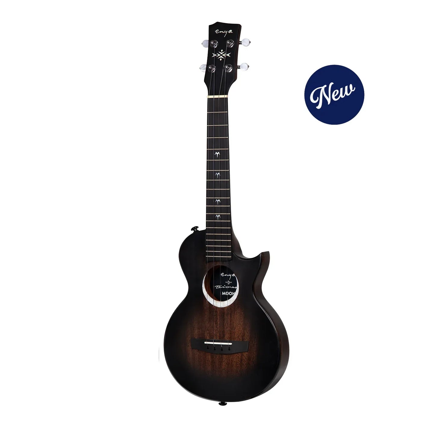 Enya Moon - Taimane Signature Electro-Acoustic Tenor Ukulele ~ Black
