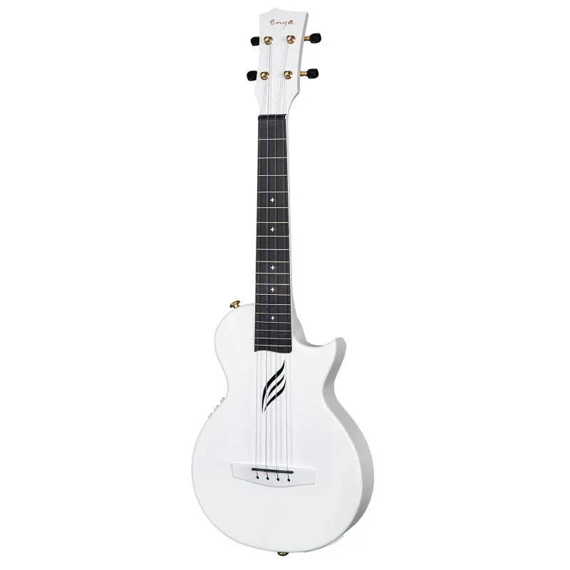 Enya Nova U Carbon Fibre Concert Ukulele ~ White