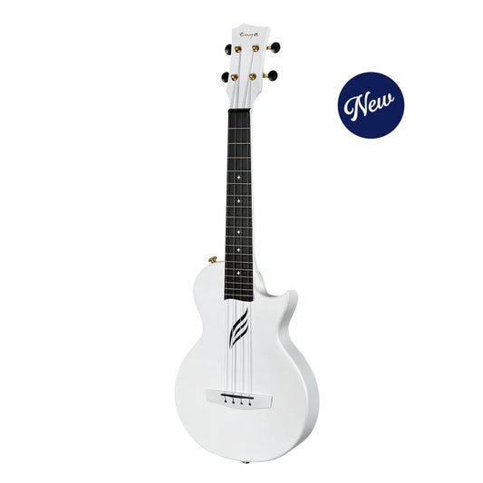 Enya Nova UE Electro-Acoustic Concert Ukulele ~ White