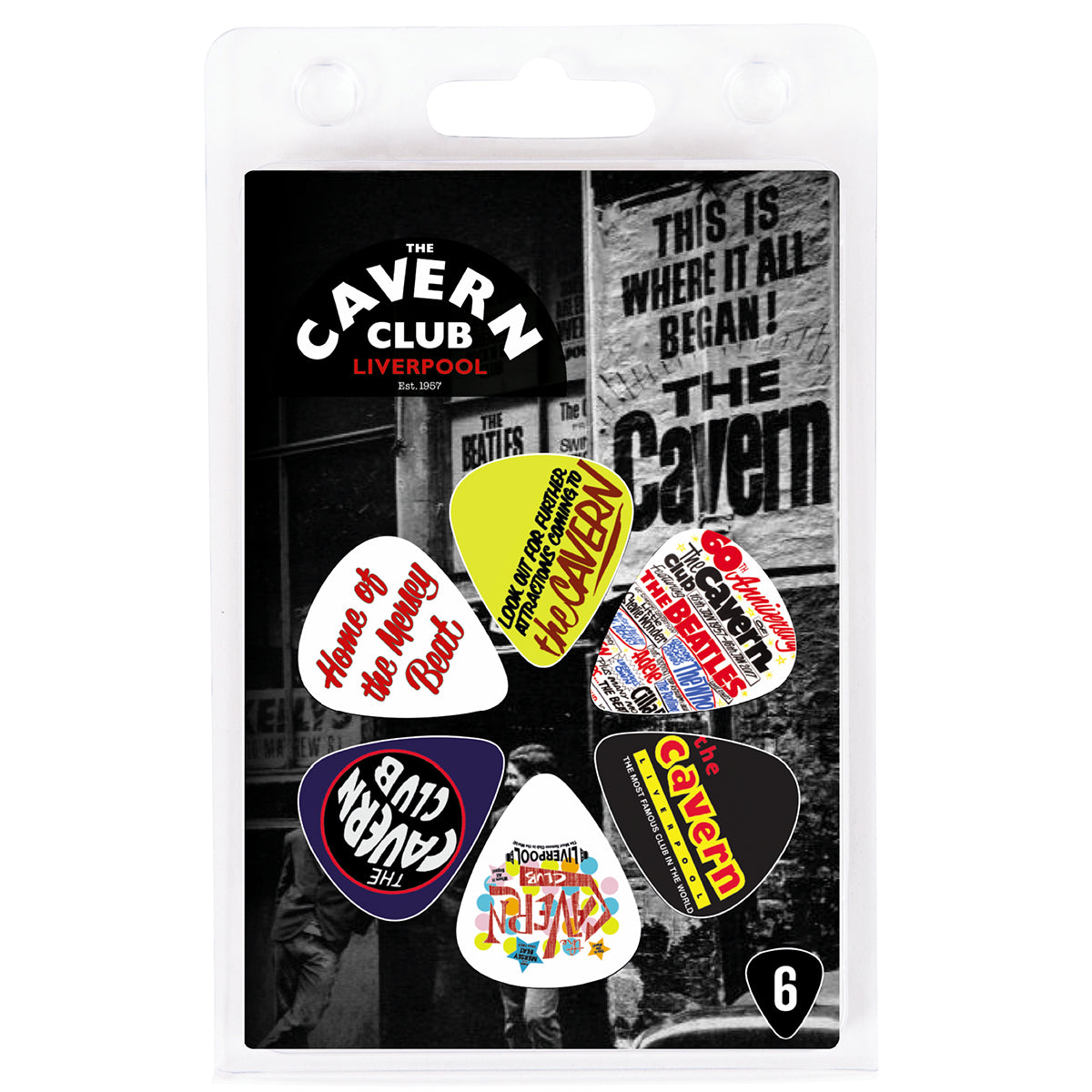 The Cavern Club Pick Pack ~ Cavern ~ 6 Picks