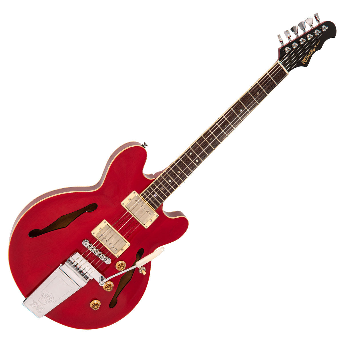 Fret-King Elise Custom Guitar with Vintage Style Vibrato ~ Cherry Red