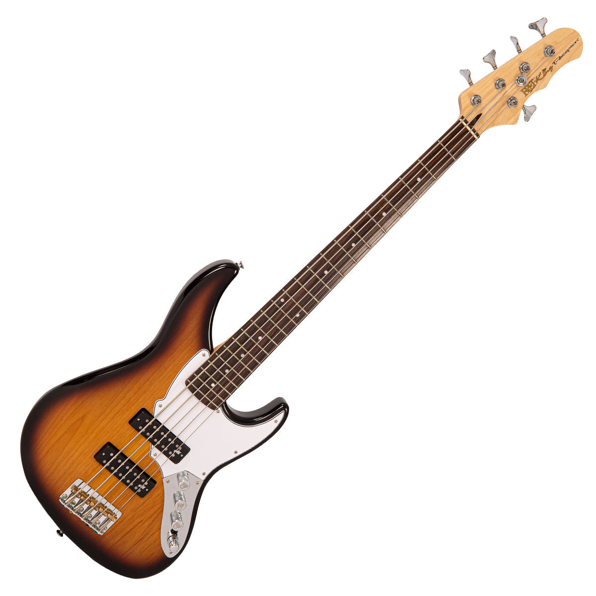 Fret-King Perception Custom 5 String Bass Guitar ~ Original Classic Burst