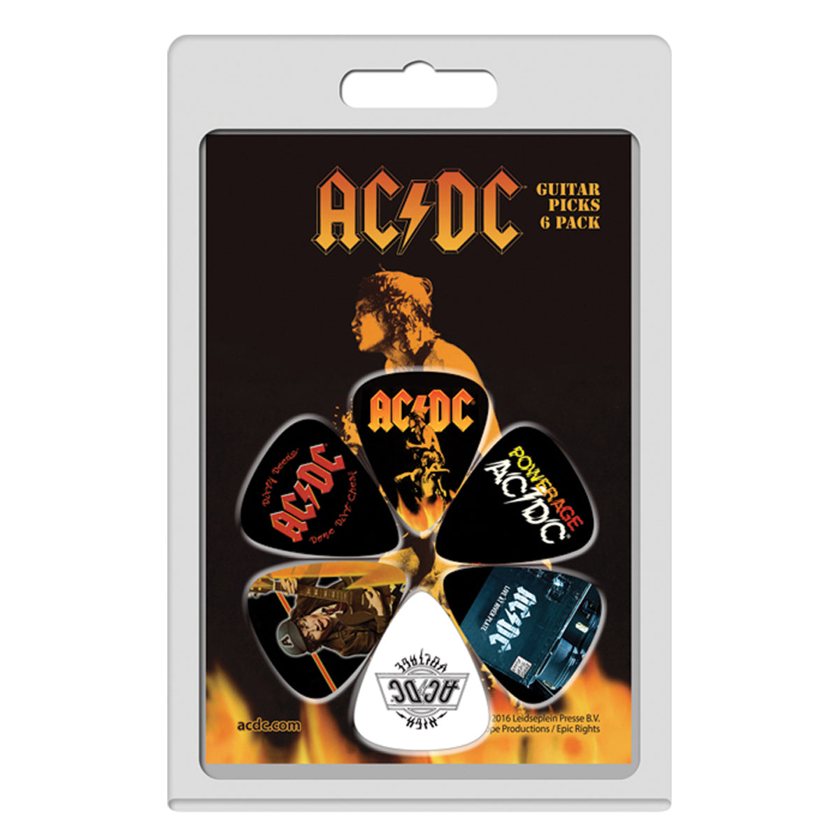 Perri's Variety Guitar Pick Pack ~ AC/DC4 ~ 6 Picks