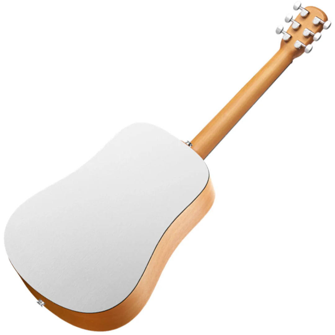 BLUE LAVA Original Acoustic Guitar and Lite Bag ~ Frost White / Walnut