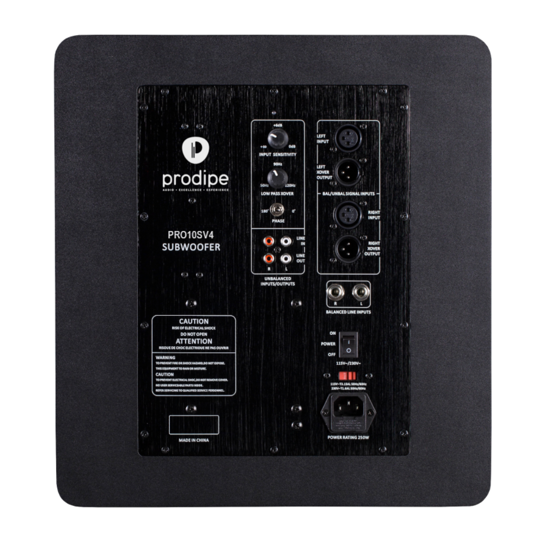Prodipe Active Subwoofer 10" ~ Black Wood