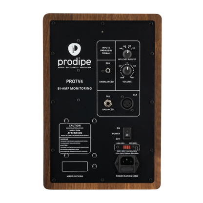Prodipe Active monitor 6.5" (bi-amplified) ~ Walnut Wood