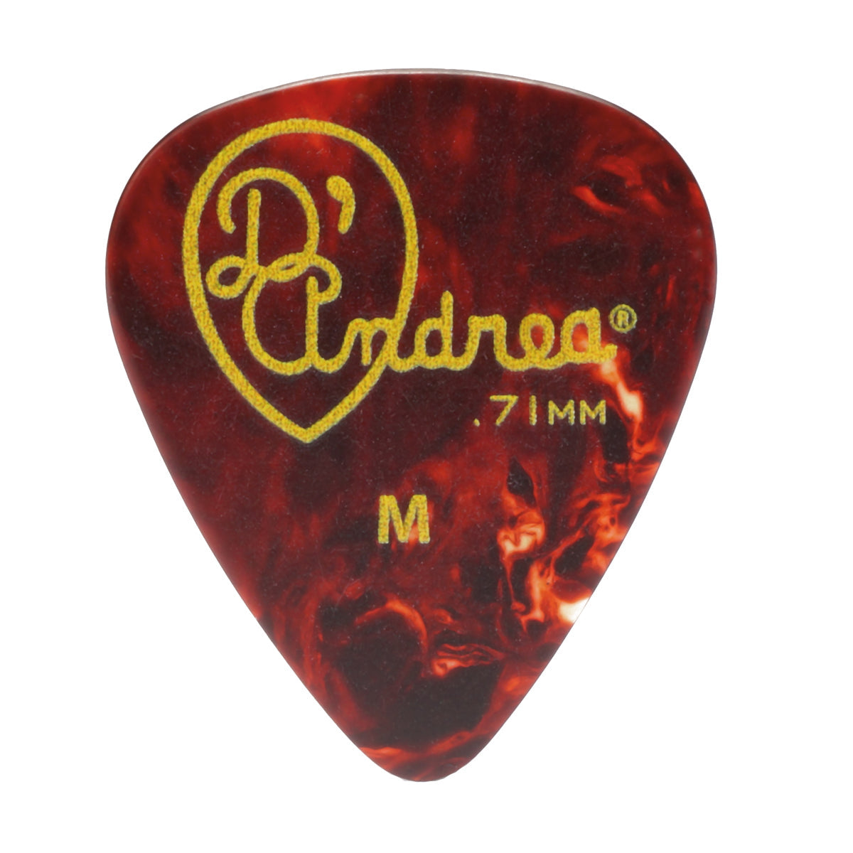 D'Andrea 351 Shell Celluloid Pick Kit Refill Bag ~ Medium ~ 72 Picks