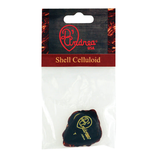 D'Andrea 351 Shell Celluloid Pick Pack ~ Thin ~ 12 Picks
