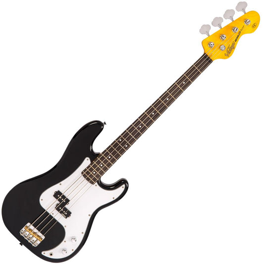 Vintage V4 ReIssued Bass Guitar - Boulevard Black