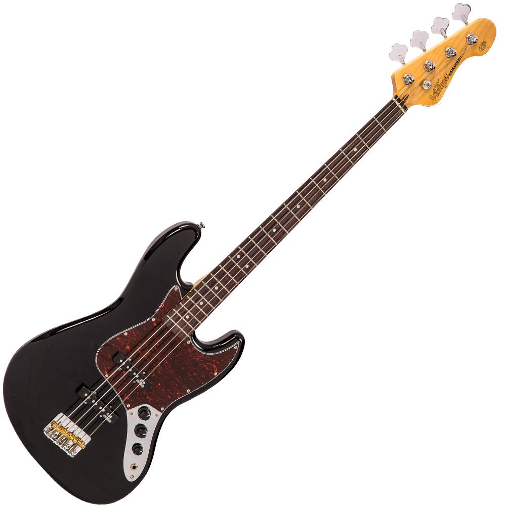 Vintage VJ74 ReIssued Bass Guitar ~ Boulevard Black