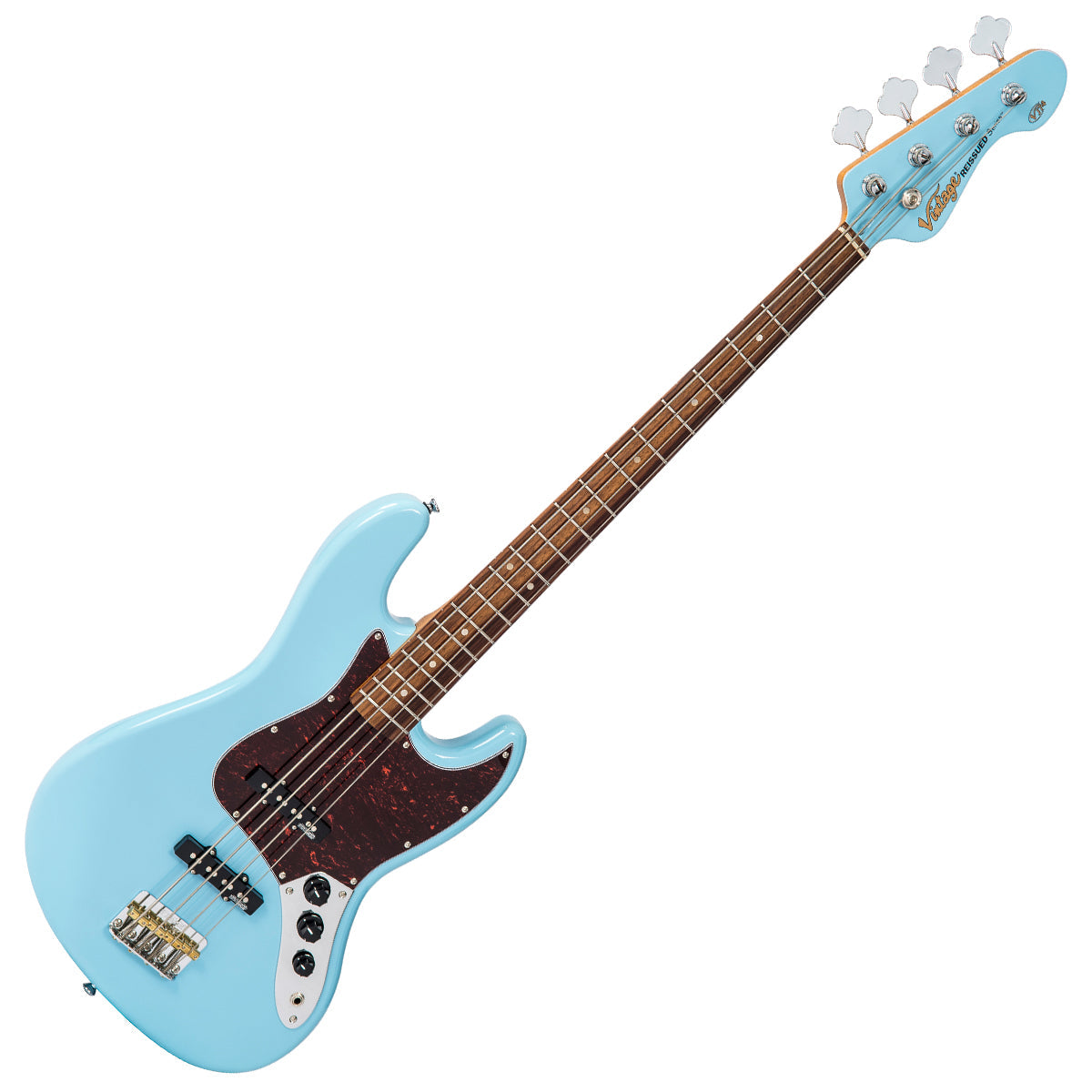 Vintage VJ74 ReIssued Bass Guitar ~ Laguna Blue