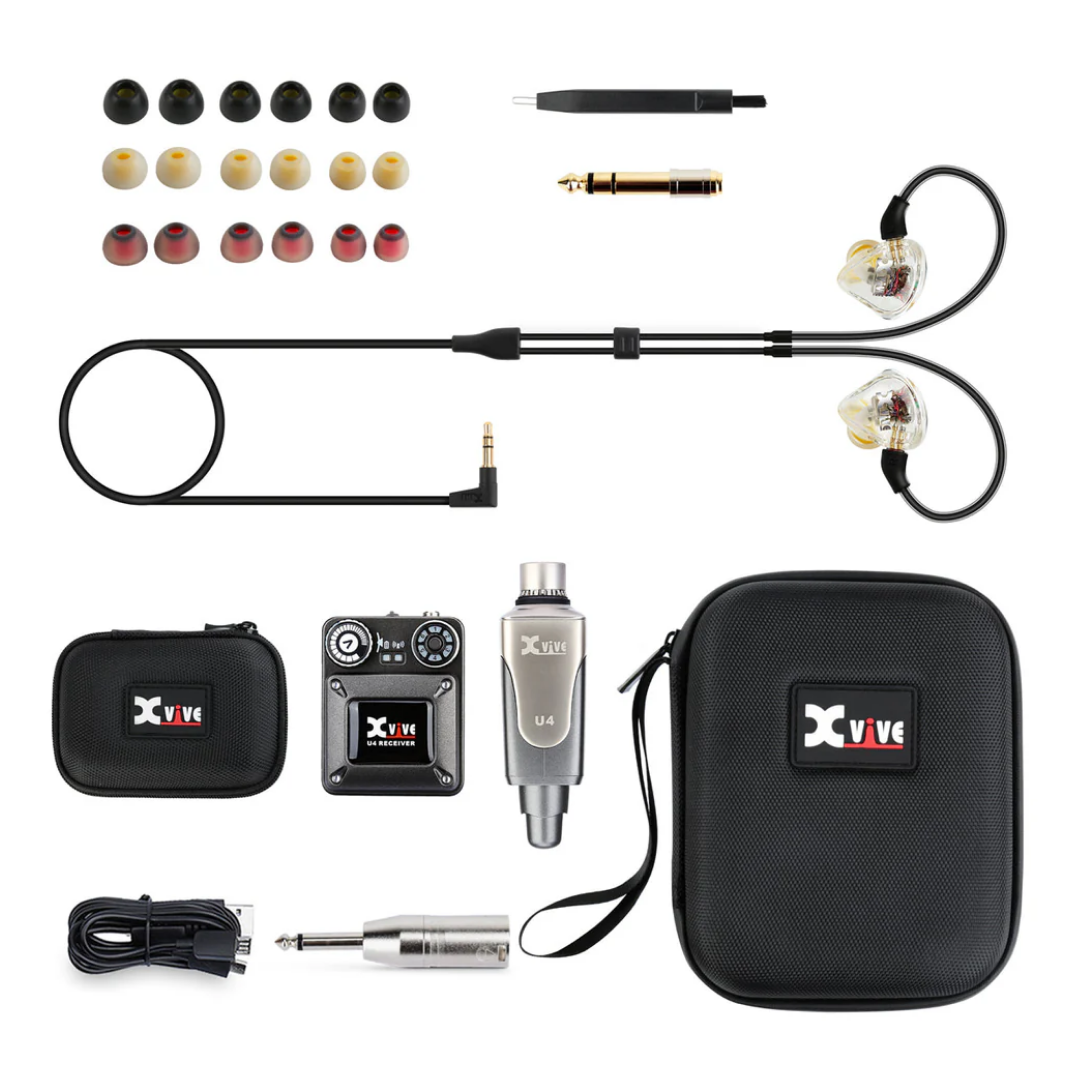 Xvive In-Ear Monitor Wireless System with T9 In-Ear Monitors and Travel Case