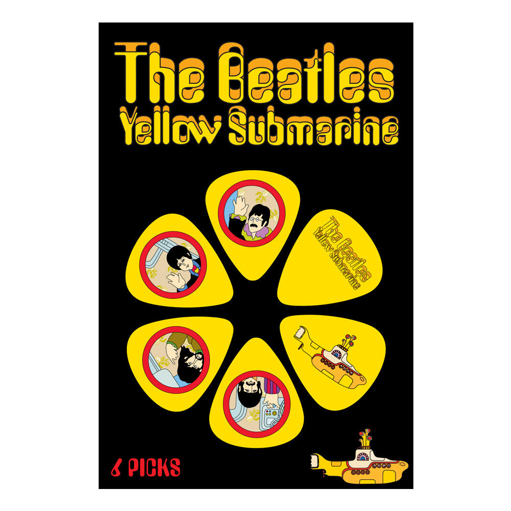 The Beatles Yellow Submarine Picks ~ Yellow ~6 Picks