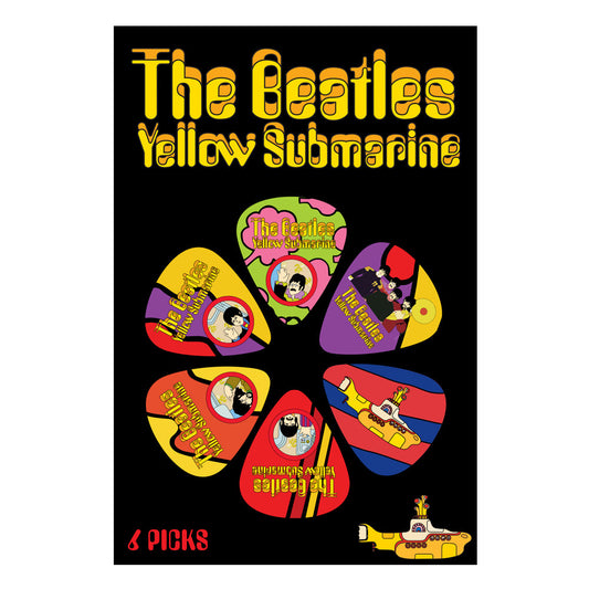 The Beatles Yellow Submarine Picks ~ Multi Colour ~ 6 Picks