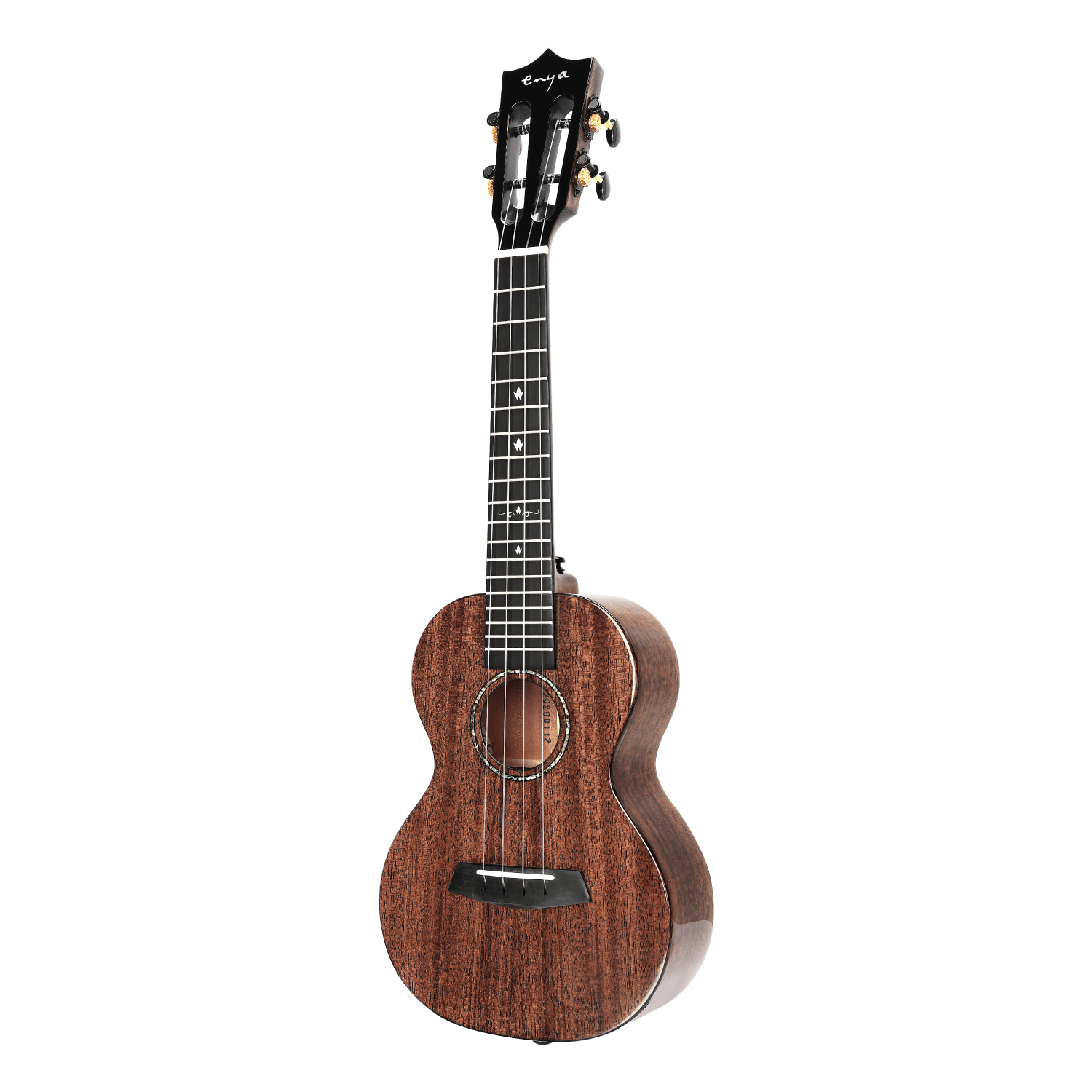 Enya EUC-MAD Solid Mahogany Concert Ukulele ~ Black