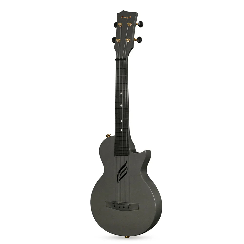 Enya Nova U EQ Electro-Acoustic Carbon Fibre Concert Ukulele ~ Black